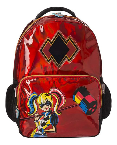 Mochila Primaria Harley Quinn Roja Urbania Sg80121mb