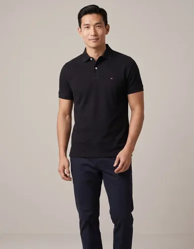 Camisa Polo Tommy Hilfiger Masculina Algodão Manga Curta