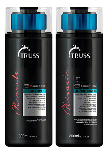 Truss Miracle Shampoo Condicionador Mascara Night Spa Kit