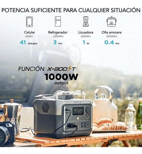 Bateria Portatil Ecoflow River 2 Max 512wh Con Tomacorriente