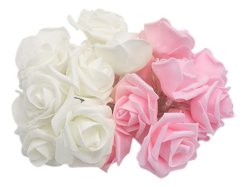 Luces De Hadas De Flores Rosas, 20 Led, Luces De Flores