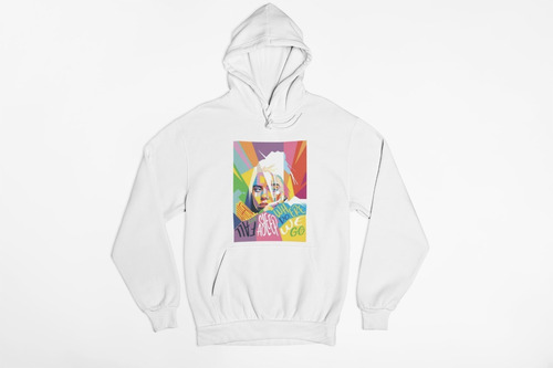 Poleron Unisex Billie Eilish Lollapalooza Arte Estampado Algodon