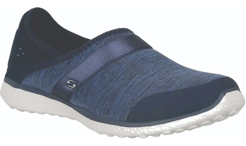 Tenis Skechers Microburst Azul Marino Mujer 23303/nvy