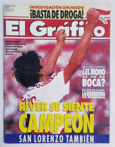 El Grafico 3921 - Enzo Francescoli River 1994 Fs