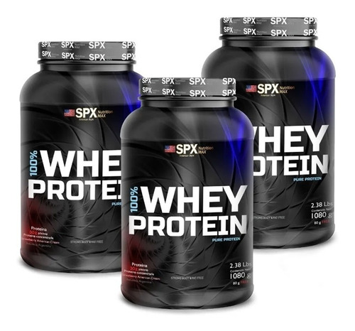 Suplemento en polvo SPX Nutrition Max  Spx 100% Whey Protein whey protein sabor vainilla en pote de 1.08kg pack x 3 u