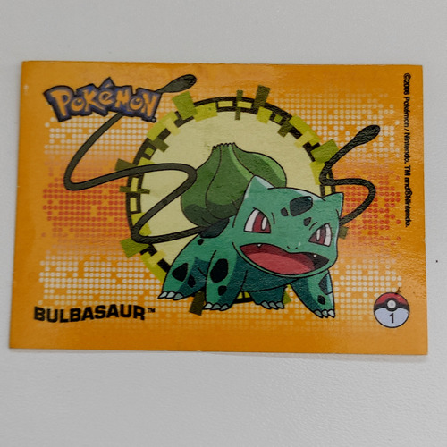 Bulbasaur Estampa Pokémon Álbum Premium Salo Mexicana 2007