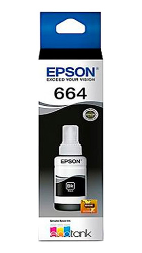 Tinta Epson T664  Negro - Colores  Serie L 