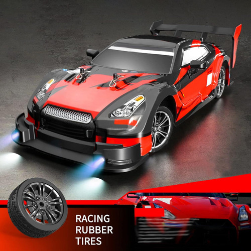 Profesional Coche Drift Rc 1/16 Luz Led Coche Control Remoto