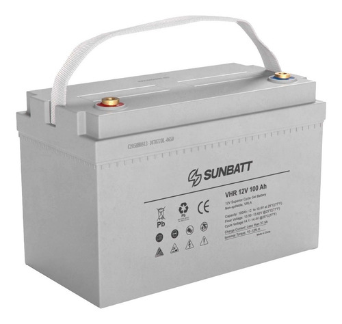 Imagen 1 de 3 de Bateria Solar 100ah Gel 12v