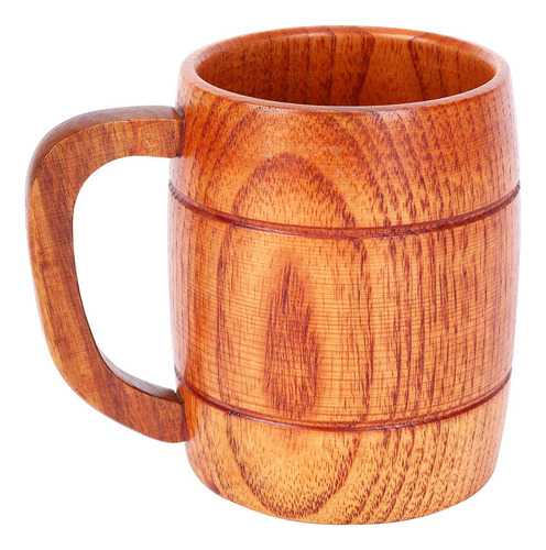 Taza De Cerveza De Madera Natural De Estilo Clásico De 400 M