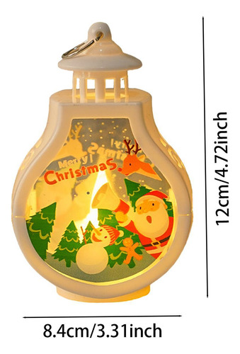 Linterna Led Navideña De Noche, Linterna Iluminada De