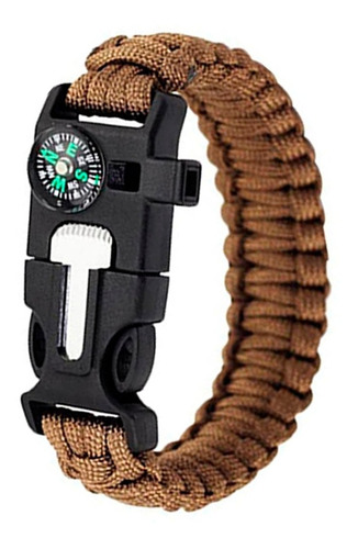 Pulsera Paracord Multiuso Supervivencia Rbn Tactical Tan