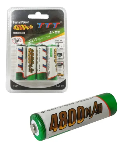 Pilas Recargables Doble Aa X4 Batería De 1.2 V