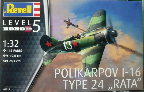 Revell 03914 Polikarpov I-16 Type 24 Rata Escala 1/32