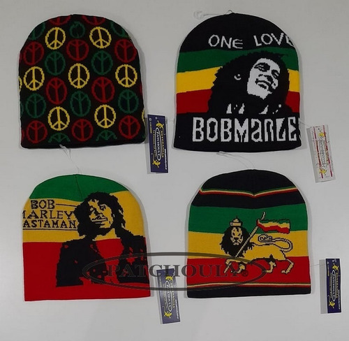 Imagen 4 de 4 de Gorro Jamaica Reggae Rasta Unisex Lana Bob Marley 2