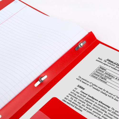 Folder Plástico Con Solpas Five Star 72109 Tamaño Carta-rojo Color Rojo