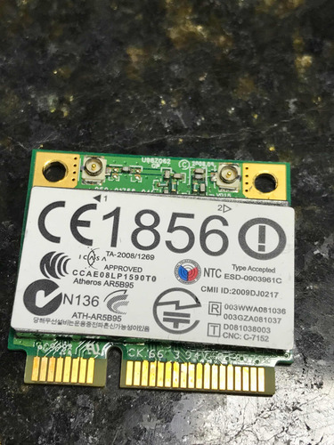 Placa Wi-fi Hp Pavillion Dv4-2014br Nb Pc Br2 Amd(#0387) (Usado)