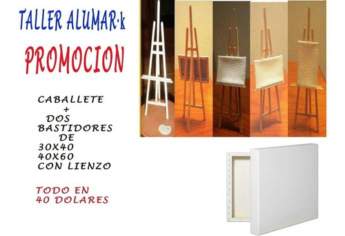 Imagen 6 de 6 de Caballetes Tripodes En Color Natural.