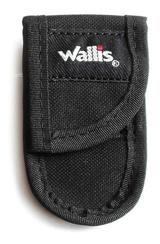 Funda Mini Navaja Bloqueo Poliéster Velcro Wallis Color Negro