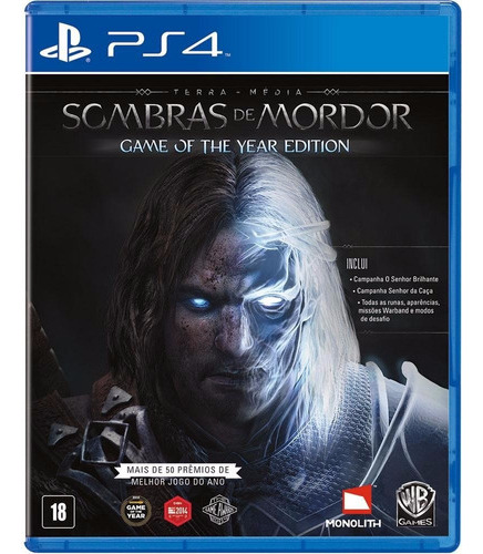 Jogo Sombras De Mordor Game Of The Year Edition Ps4