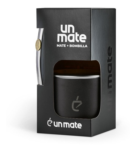 Imagen 7 de 7 de Mate Acero Con Bombilla - Un Matecito - Negro - Un Mate
