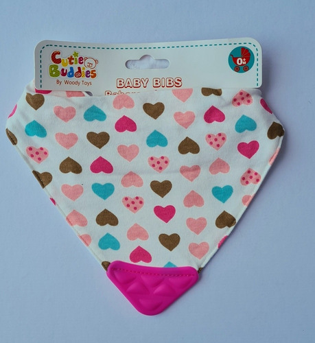 Imagen 1 de 1 de Babero Impermeable Con Mordillo Estampados Libre De Bpa 0m+