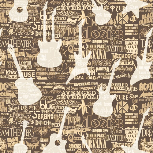 Papel Parede Adesivo Lavável Infantil Rock And Roll Teen 34