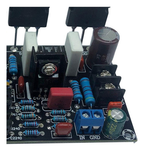 Placa De Amplificador De Potencia Mono De 200w A1943 C5200 Color Fix