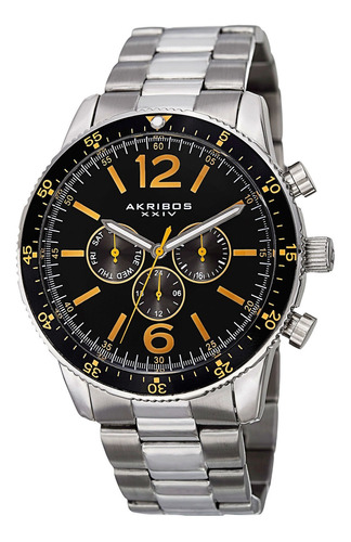 Reloj Para Hombre Akribos Xxiv Ak768ssb De Cuarzo Banda En