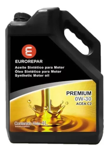 Aceite De Motor Eurorepar Sintético 0w-30 Premium 4l
