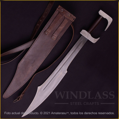 Imagen 2 de 10 de Espada Espartana Leonidas 300 Funcional Full Tang Licenciada