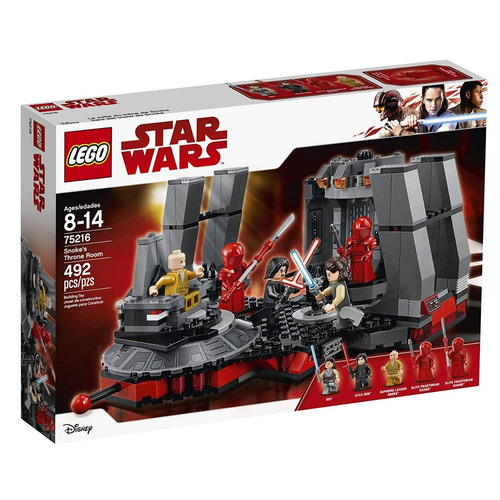 Todobloques Lego 75216 Star Wars Sala Del Trono De Snoke !!