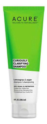 Acure. Curiously Clarifying Shampoo - Lemongrass 354 Ml.