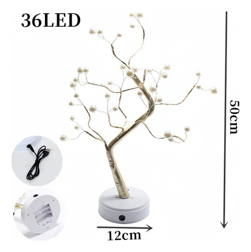 - Luces Navideñas Para Decoración Del Hogar, Árbol De Bonsái