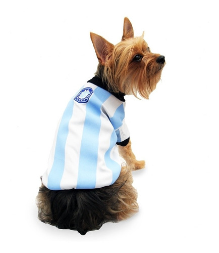 Playera Argentina Perro Talla 00 Mundial Futbol Pet Pals