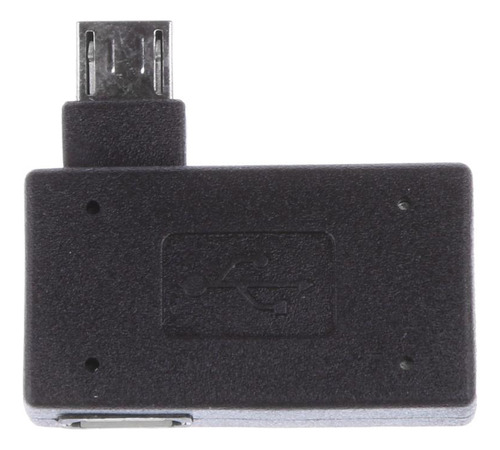 2x Adaptador De Anfitrión Otg Usb 2.0 De Ángulo De Con
