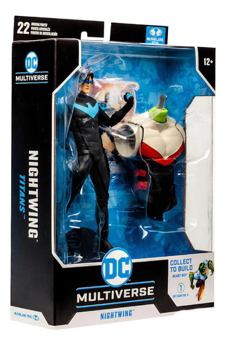 Figura Nightwing - Titans, Mcfarlane Toys, Dc Multiverse