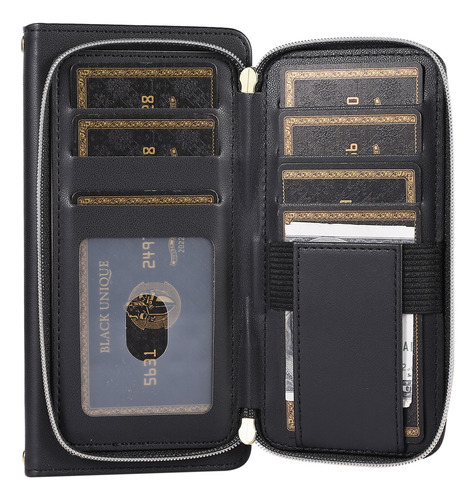 Funda Para Samsung Galaxy A15, A06 Y A16, Tarjetero Con Cremallera, Bolso, Elegante Funda Tipo Cartera