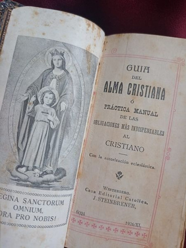 Libro Antiguo Religioso Guia Del Alma Teologia     E1