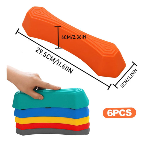 S Rainbow Sensory Balancing Stepping Stones