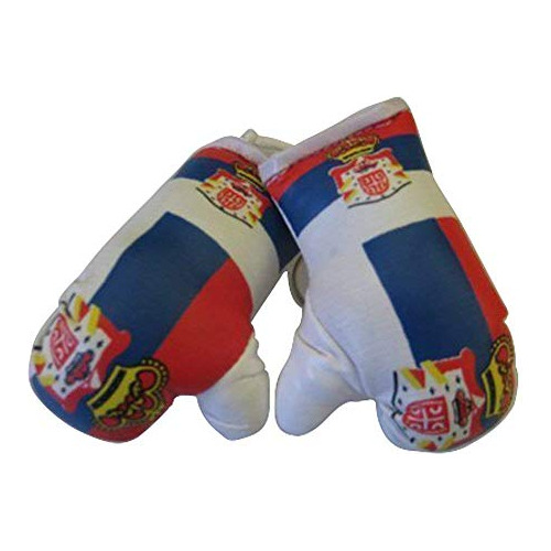 Bandera Mini Pequeñas Guantes De Boxeo Para Colgar Sobre A