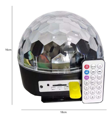 Imagen 2 de 10 de Combo Luces Led Dj Bola Audioritmica + 2 Lampara Rgb Doble
