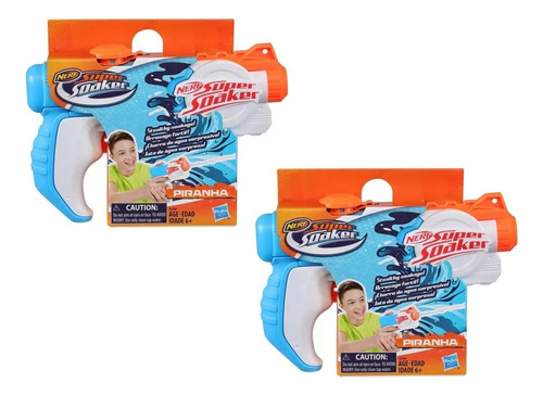 Nerf Super Piranha Lanzador De Agua Juguete 2 Pack