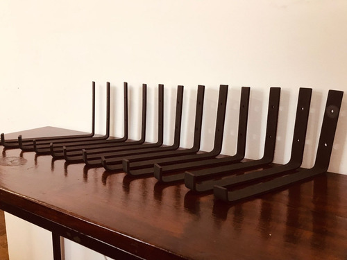 Imagen 5 de 7 de Mensulas De Hierro Estantes Pared 30x15