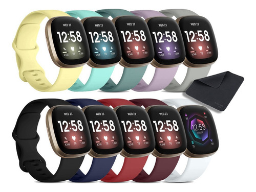 8 Correas De Reloj Para Fitbit Versa 4 / 3 Sense 2 / 1