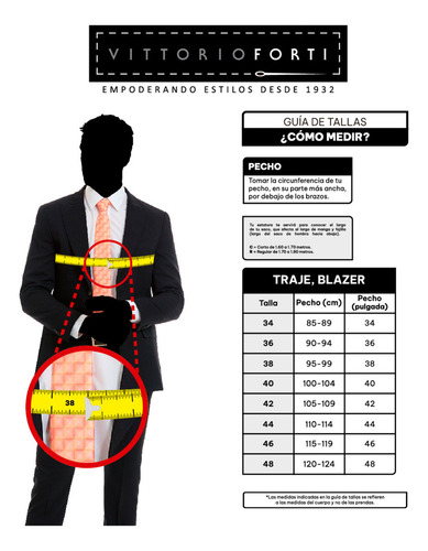 Traje Caballero Fit Slim Tejido Poliéster Vittorio Forti Azul Marino Liso 48r