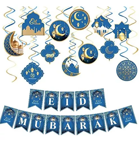 Conjunto de 6 decoraciones de Ramadán Eid decoraciones Ramadán