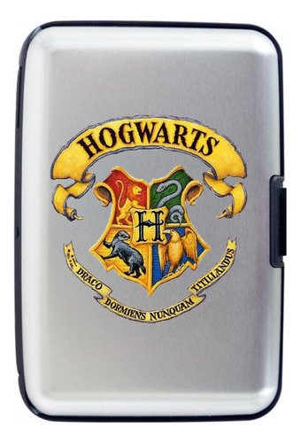 Billetera Aluminio Hogwarts Harry Tarjetero Porta Documento