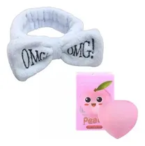 Comprar Vincha Maquillaje Skin Care + Esponja Maquillaje Duraznito