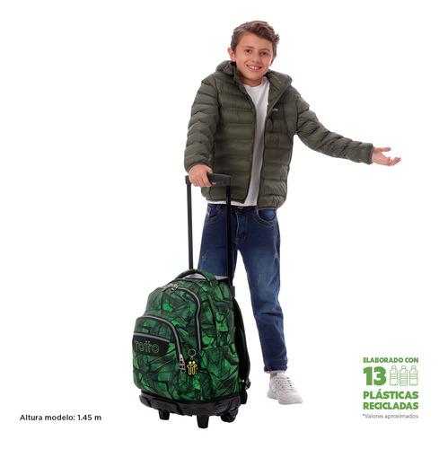Mochila Escolar Con Ruedas Para Niño Renglon Totto